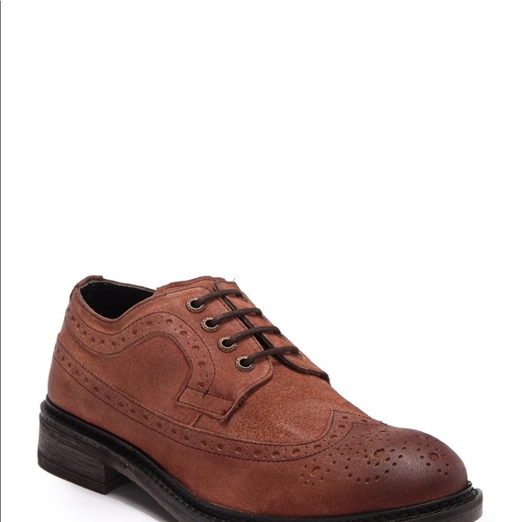 NIB Frank Wright Baird Rust Oil Suede Brogues 10 - Picture 9 of 11